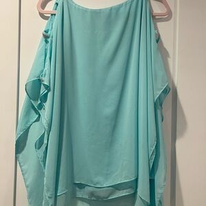 Elegant Aqua Women's Top